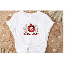 Joy to the World Mickey Mouse, Disney Christmas Shirt, Holiday Disney Vacation Family Shirts, Matching Shirts, Disney Wo