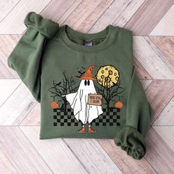 Cute Ghost Halloween Shirt, Need Ride To Salem Sweatshirt, Women Halloween Shirt, Spooky Season, Fall Shirt, Retro Hallo