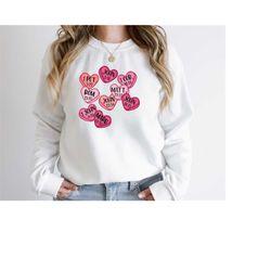 Christian Valentines Day Hoodie, Candy Hearts Sweatshirt, Candy Christian Sweatshirtt, Valentine's Day Sweater, John 15: