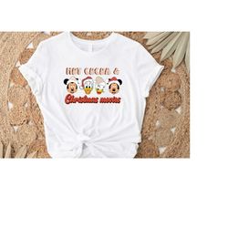 Hot Cocoa and Christmas tshirt, Christmas Shirt, Cute Holiday Shirt, Hot Cocoa Shirt, Holiday Season Shirt, Christmas Mo