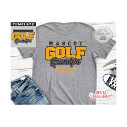 Golf svg Cut File - Golf Grandpa - Golf Template 0021 - svg - eps - dxf - png - Distressed - Silhouette - Cricut - Digit