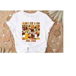 Vintage Mickey & Co 1928 Christmas Shirt, Comfort Colors Shirt, Retro Vintage Disney Shirt, Retro Mickey And Co, Disneyw