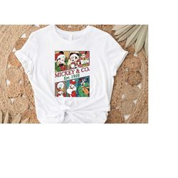 Disney & Co Est. 1928 Tshirt, Disney Christmas Tshirts, Mickey and Friends Christmas Shirt, Disney Characters Christmas