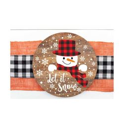 Merry Christmas Svg,Snowman Welcome Svg, Farmhouse Svg,Round Sign Svg, Holidays Cut File, Funny Winter Svg,Funny Snowman
