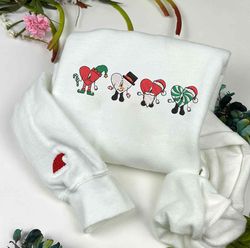 Christmas Embroidery Designs, Christmas Bad Bunny Embroidery, Una Christmas Designs, Merry Xmas Embroidery Files