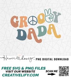 Groovy dada png - Dad shirt png - Matching mom and dad shirt - Groovy birthday - Couple shirt png - Groovy sublimation -