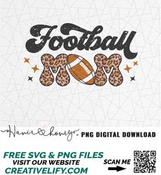 football mom png - football png design - football vibes - football design - football mom shirt - football shirt - leopar