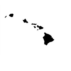 Hawaii Map svg Hawaiian Islands Png Map Of Hawaii Cut File Hawaiian Islands Hawaii Map Dxf Print Hawaii svg Hawaii State