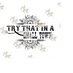 Try that in a small town PNG, Try that in a small town SVG, Jason Aldean png, small town, America, patriotic png svg