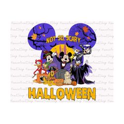 Halloween Not So Scary PNG, Mouse And Friends Png, Halloween Costume Png, Trick Or Treat Png, Boo Png, Halloween Masquer