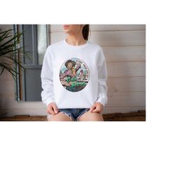 Cute Cowgirl Sweat, I Just Smile And Say God Bless Sweatshirt, God Bless Sweater, Western Country Shirt, Retro Cowgirl S