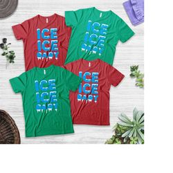 tshirt for mom dad and baby,ice ice baby shirt, ice ice baby family ,funny pregnancy announcement shirt, baby shower shi