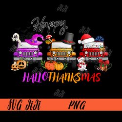 Happy Hallothanksmas Car and Season Lover PNG, Truck Hallothanksmas PNG