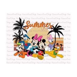 Summer Vacation Svg, Mouse And Friends Svg, Family Vacation Svg, Vacay Mode Svg, Family Trip Shirt, Magical Kingdom Svg,