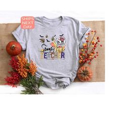 Spooky Teacher Tshirt, Halloween Teacher Shirt, Halloween Teacher Gift, Teacher Halloween Sweater, Teacher Fall Shirt, H