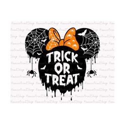 Halloween Trick Or Treat SVG, Halloween Svg, Spooky Season Svg, Halloween Mouse Head Svg, Halloween Vibes Svg, Digital D