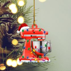 baking christmas hat ornament, baking mixer  shape ornament