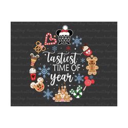 Tastiest Time Of Year Christmas PNG , Merry Christmas Png , Holiday Season, Funny Christmas, Goals Snacks Png, Gingerbre