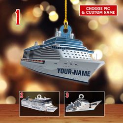 Custom Cruise Ship Ornament, Cruising Ornament