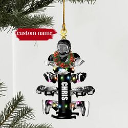 Personalized Hockey Equipment Drying Stand Ornament, Custom Hockey Christmas Tree  Ornament