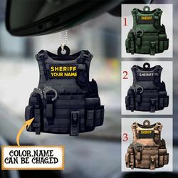 Personalized Police Bulletproof Vest, Sheriff Uniform