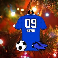 personalized soccer christmas ornament,soccer ball ornament soccer lover gift