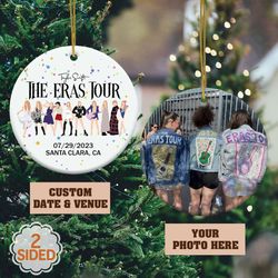 Personalized Eras Tour Ornament, Swiftie Christmas Ornament, 2023 Christmas Ornament, Taylor Eras Or