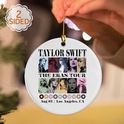 Personalized The Eras Tour Glass Ornament, Swiftie 2023 Fan Gifts Taylor Eras Christmas Ornament,Tay