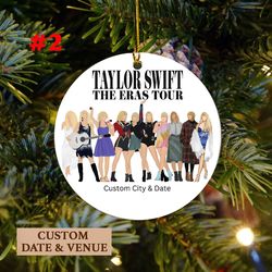 Taylor Christmas Ornament, Swiftie Ornament, Taylor Swift Fan Gifts 2023, Christmas Ticket Ornament,