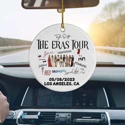 The Eras Tour 2023 Ornament, Concert Swiftie Fan Gifts Christmas Ceramic Ornament, Taylor Eras Tour