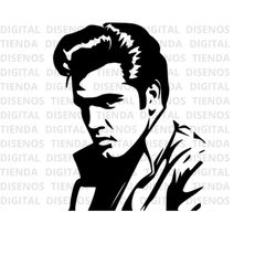 Elvis Presley SVG, Elvis Presley Silhouette SVG, Elvis Presley Design, Elvis Presley png, Elvis Presley Portrait, Elvis