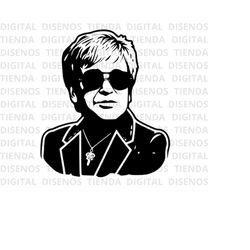 Elton John SVG, Elton John Silhouette, Elton John SVG Design, Elton John Design, Elton John Sticker
