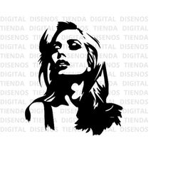 Lady Gaga SVG, Lady Gaga Silhouette SVG Design, Lady Gaga Design, Lady Gaga black and white, b&w, Lady Gaga Sticker, Lad
