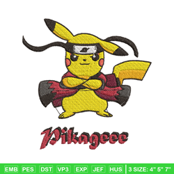 Pikagee embroidery design, Pokemon embroidery, Anime design, Embroidery shirt, Embroidery file, Digital download
