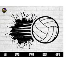 smashing volleyball logo svg, volleyball svg, volleyball ball svg, smashing wall svg, smashing volleyball svg, volleybal