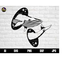 Humpback Whale SVG, Whale Clipart vg for Cricut, Whale Svg Humpback whale for Tshirt, Instant Download, Svg, Png, AI, Dx