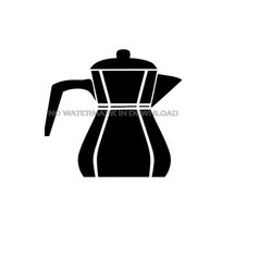 Coffeepot Clipart Image Digital, Coffee Clip Art, Coffee Pot Vector, Coffee Images