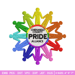 Pride embroidery design, Pride logo embroidery, Emb design, Embroidery shirt, Embroidery file, Digital download