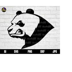 bear face svg, angry bear face svg, bear mascot svg, papa bear svg , panda svg, angry panda svg, panda face svg for cric