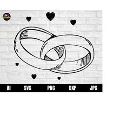 Wedding Ring SVG, Couple Rings SVG, Wedding Rings svg, Engagement ring SVG, Marriage svg, Engagement svg, Marry ring svg