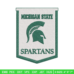 Michigan State Spartans embroidery, Michigan State Spartans embroidery, Football embroidery, NCAA embroidery. (48)
