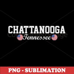 chattanooga cityscape - vibrant sublimation design - instant download