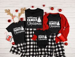 Family Christmas Gifts Tshirt, Matching Family Christmas Shirts, Custom Family Name Shirt, Family Christmas 2023 Shirt,