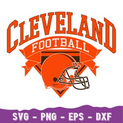 Cleveland Football Svg, Vintage Cleveland Svg, Retro Cleveland Svg, Cleveland Varsity Svg, Cleveland Svg