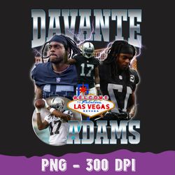 Vintage Davante Adams Png, Football Png, Vintage Png, Gift, Retro, Classic 90s Png