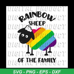 Rainbow Sheep Of The Family LGBT Pride svg