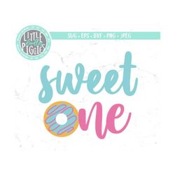 Sweet One Donut SVG PNG Cut file, Sweet Donut Birthday Print File, Sublimation