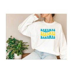 Bahamas Sweatshirt, Bahamas groovy Sweater Cute, Bahamas Shirt Bahamas CrewNeck Bahamas Gift Bahamas Sweatshirts, Bahama