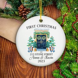 Personalized New Home Ornament, New Home Christmas Ornament,  First Christmas At Address Ornament 2023