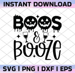 Boos And Booze svg, Kids Halloween shirt svg, cute toddler svg, ghost svg, cut files for cricut, silhouette cut files, g